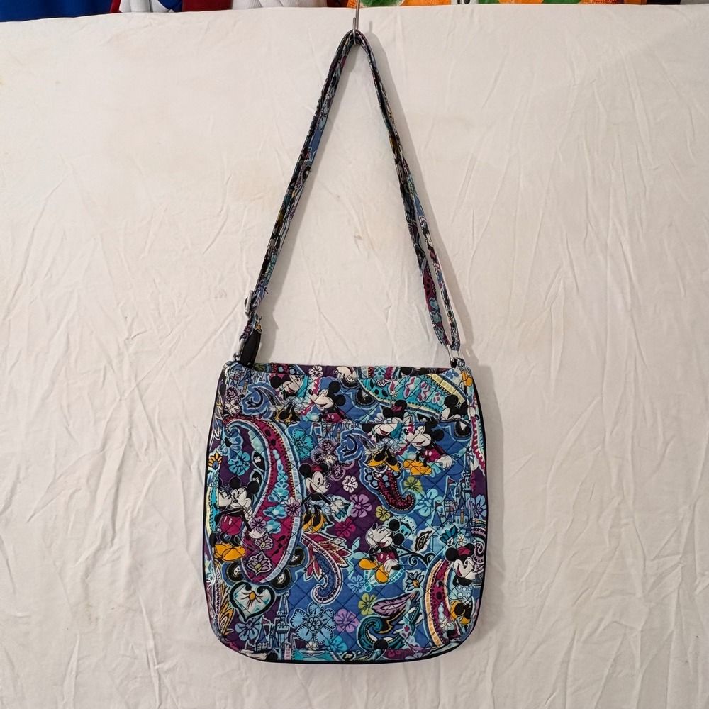 Vera Bradley Disney Mickey Whimsical Paisley Triple Zip Hipster Crossbody